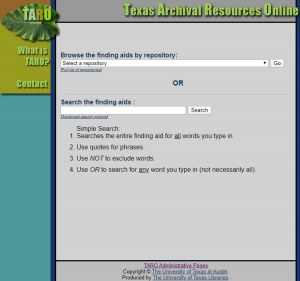 Read more about the article Texas Archival Resources Online