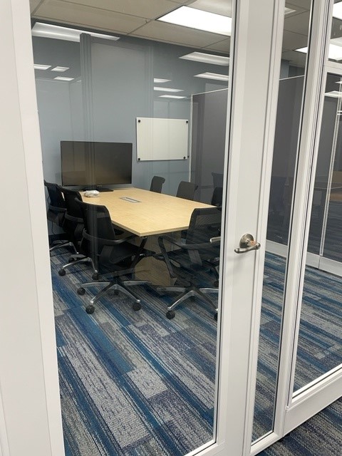 Group study space in the new Learning Commons Area