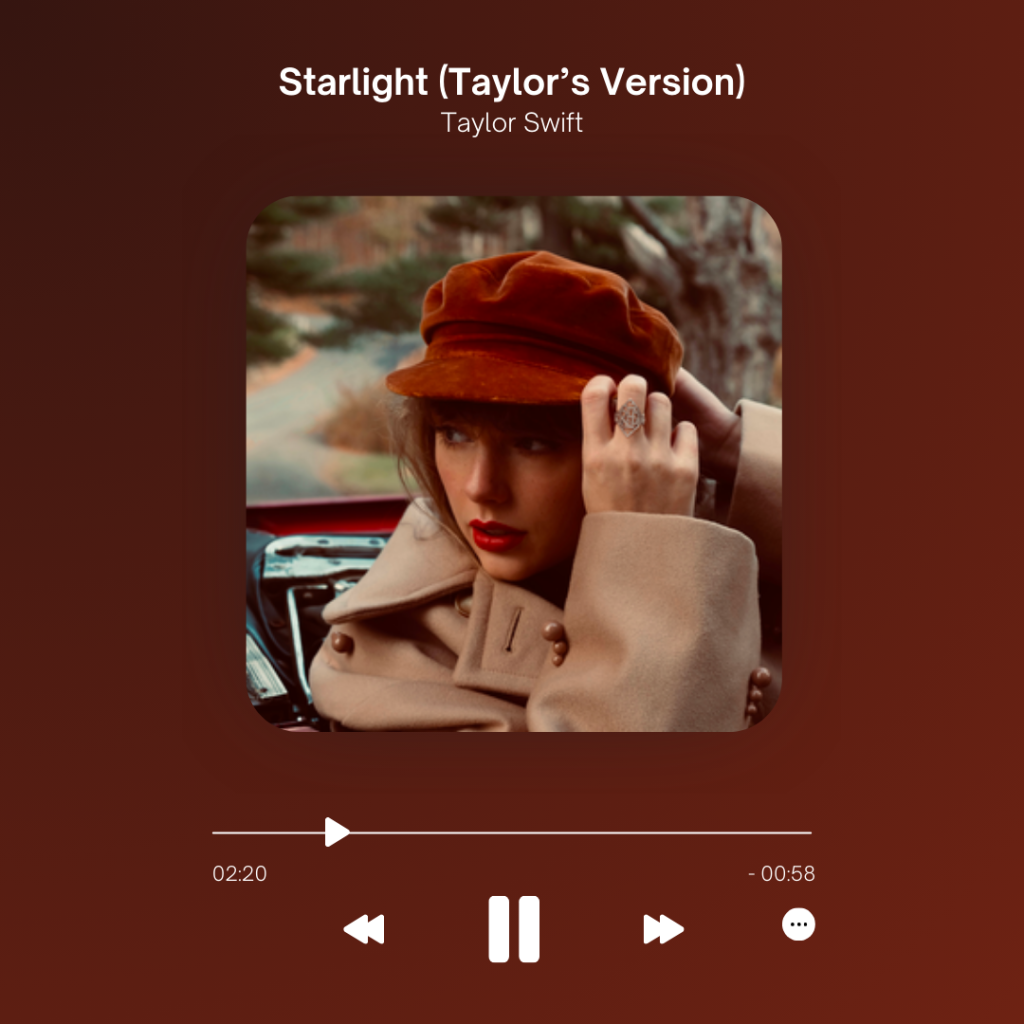 Starlight (Taylor's Version) on a music player