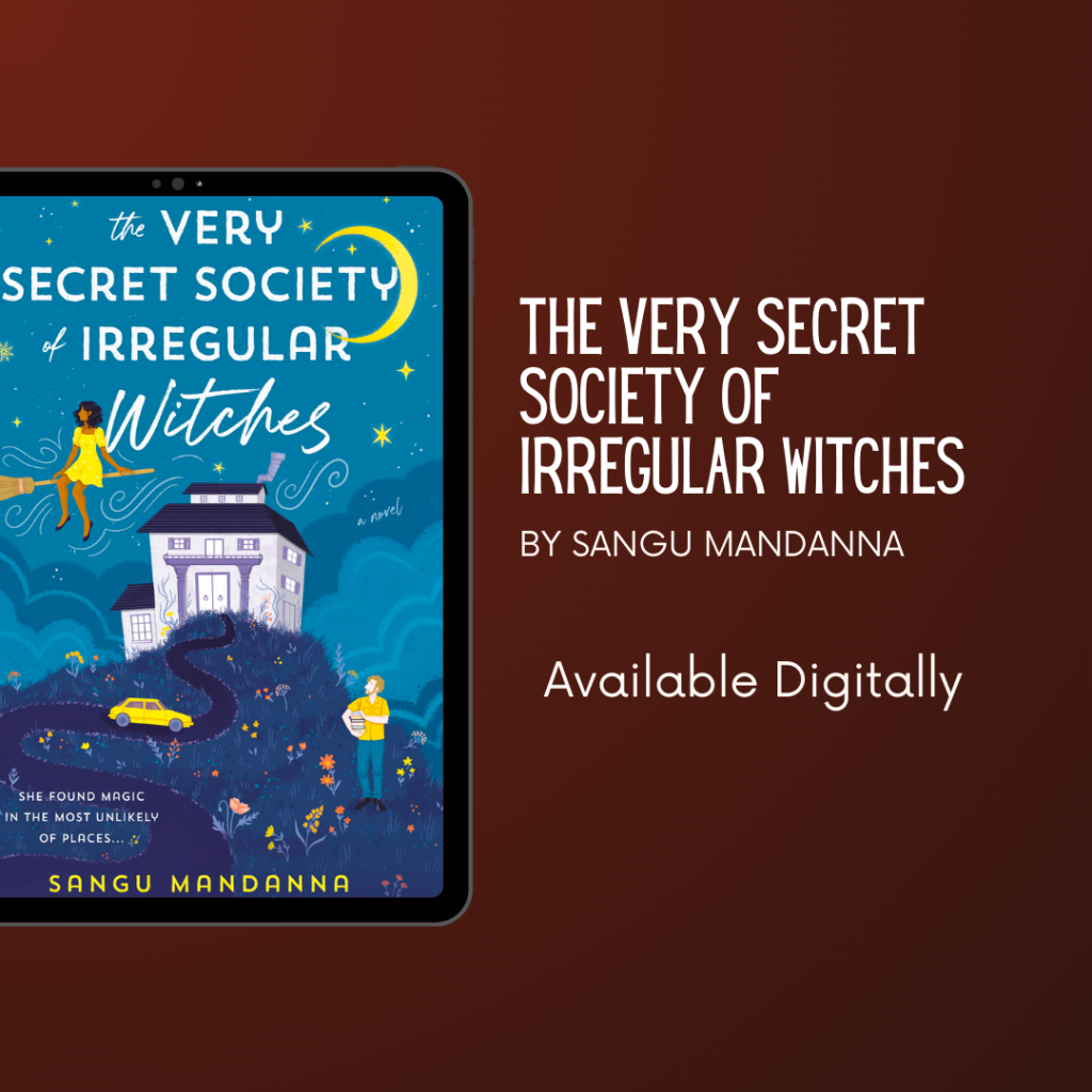 The Very Secret Society of Irregular Witches on a tablet.