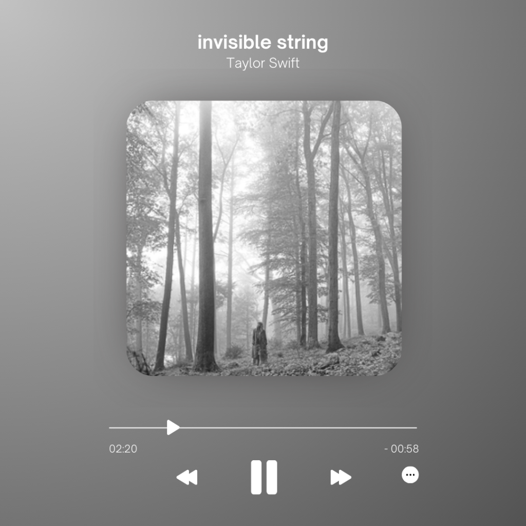 invisible string on a music player